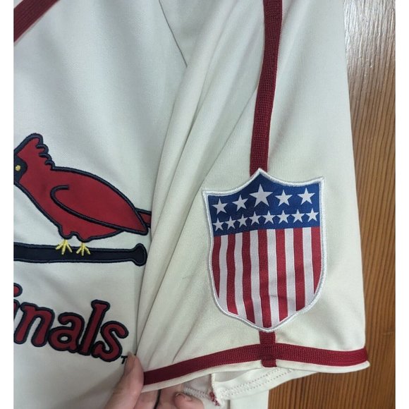Vintage Style St Louis Cardinals MLB Baseball Stitched Jersey Mens XL SGA READ - Picture 4 of 13